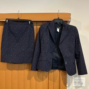 Les Copains Womens Suit blue sz 40 US sz 4
